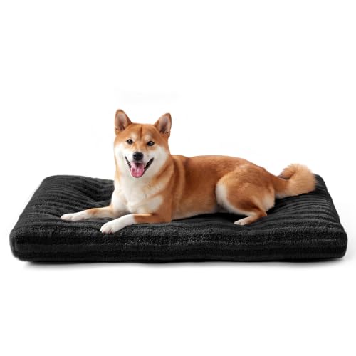 Washable Dog Bed Medium Size Dogs (Black / 29.0"l x 21.0"w x 3"th)