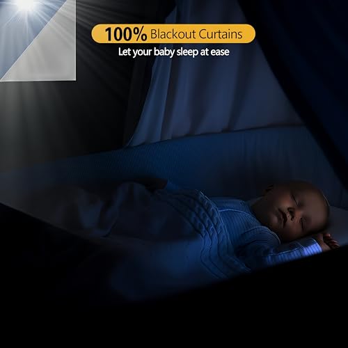 100% Blackout Window Cover (Black / 57"W x 118"H)
