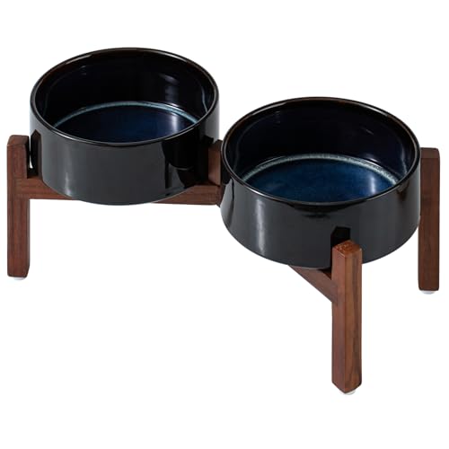 Elevated Dog Bowls (Double Bowls with Stand- Starry Sky / 5CUPS)