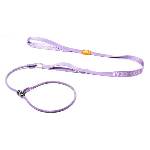 Slip Lead Dog Leash with 2 Spring (Lavender / 5.0FT)
