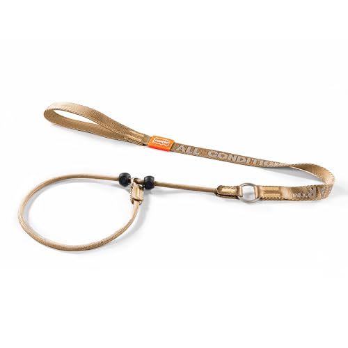 Slip Lead Dog Leash with 2 Spring (Brown / 3.6FT)