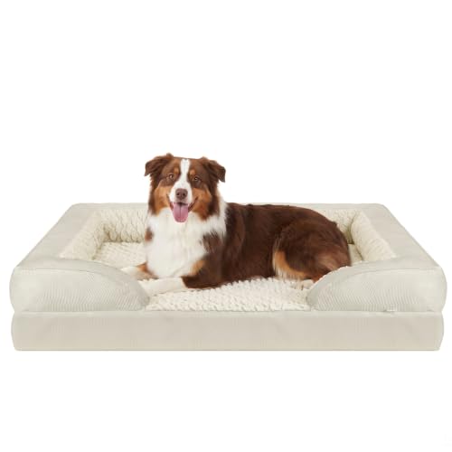Orthopedic Large Dog Bed (L (35"x 25"x 6.5") / Beige)