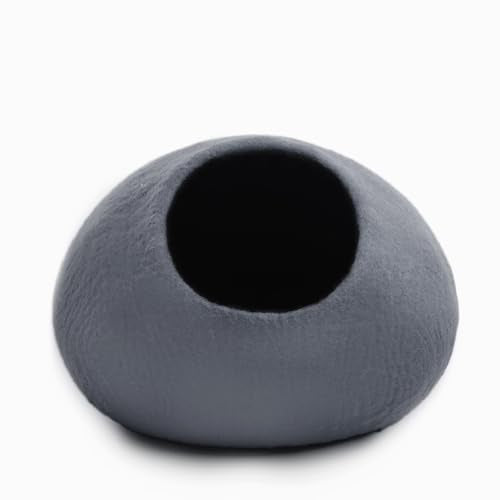 Luxurious Merino Wool Cat Cave (Grey Plain)
