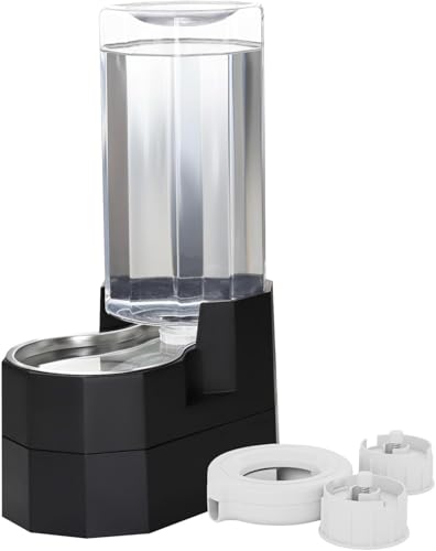 RIZZARI 9L Gravity Dog Water Dispenser (Ebony / 9L Raised)