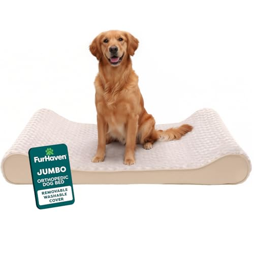 Orthopedic Dog Bed for Large Dogs (Jumbo/XL / Cream)