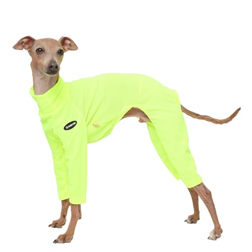 D Doggy Star Italian Greyhound Clothes Stretchy Neon Onesie Spring Summer (L / Onsi Ne Yellow)