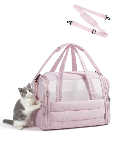 Cat Carrier Soft (Baby Pink / 19.3"L x 13.0"W x 13.0"H)