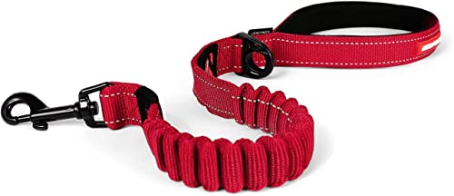 Zero Shock Bungee Dog Leash (Red / 25-Inch)