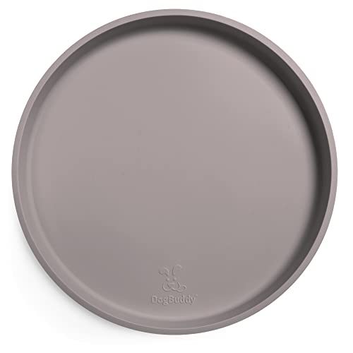 Dog Food Mat Waterproof Dog Bowl Mat (10 Inch (Pack of 1) / Dove)