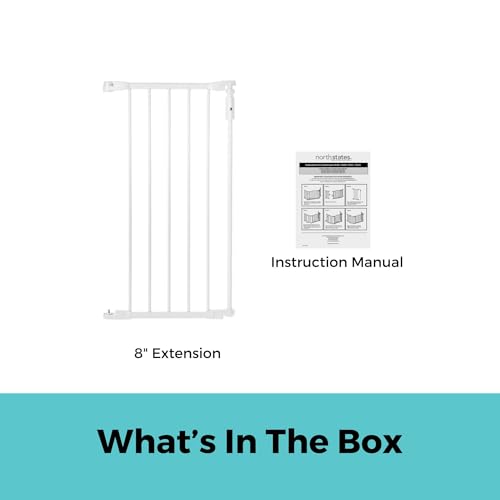 6 Bar Extension for Deluxe Décor Gate (White / 15" Wide)