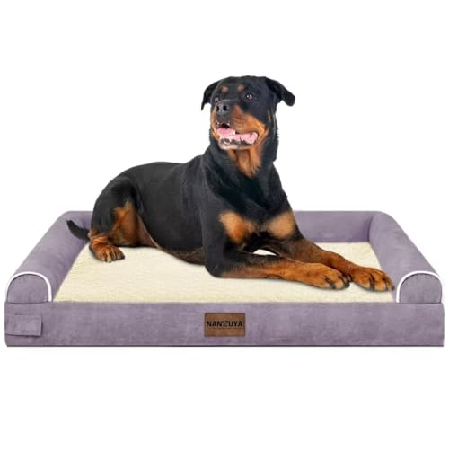 Orthopedic Dog Bed for XX (Purple / 44.0"L x 34.0"W x 6.5"Th)
