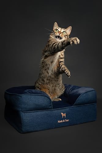 Small Dog Bed (Denim - Dark Blue / Small)
