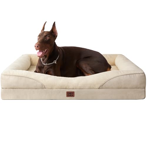 Orthopedic Dog Bed for Large Sized Dog (Beige / 45x35x7.5)