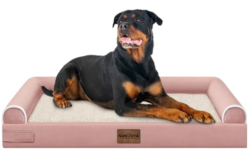 Orthopedic Dog Bed for XX (Pink / 44.0"L x 34.0"W x 6.5"Th)