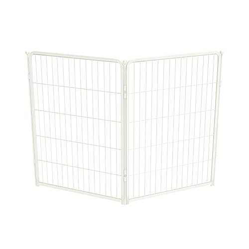 Homeplus Indoor Dog Playpen (White / 40"H)