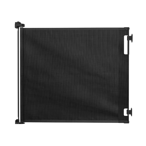 Retractable Baby Gate Perma Child Safety 41" Tall x 71” Wide (Black / 41" Tall x 71" Wide)
