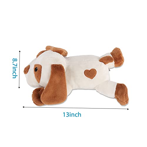 Heartbeat Dog Toy for Puppy (White)