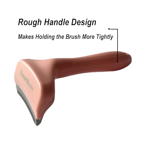 Pet Deshedding Tool with Curve Blade (Small / Pink)