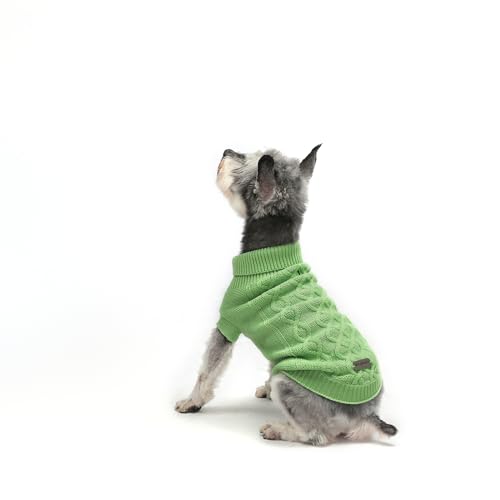 Small Dog Sweaters (green / Medium)