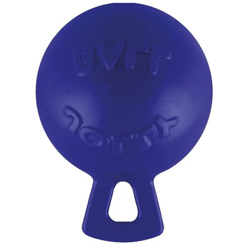 Tug-n-Toss Heavy Duty Dog Toy Ball with Handle, 4.5 Inches/Small, Orange (Orange / Small (4.5 in))