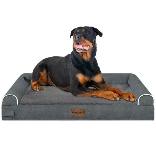 Orthopedic Dog Bed for XX (Dark Grey / 44.0"L x 34.0"W x 6.5"Th)