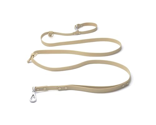 Heavy Duty Hands Free Dog Leash for Medium to Large Dogs for Comfortable Running (Beige)