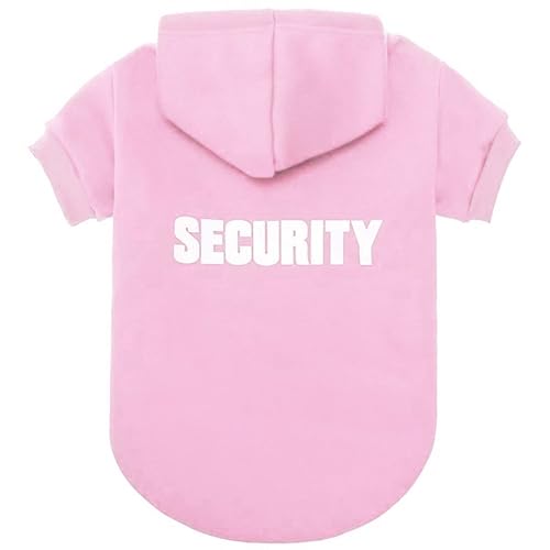 Security Dog Hoodie (#1 Pink(Security) / Large (All Breed Sizes))