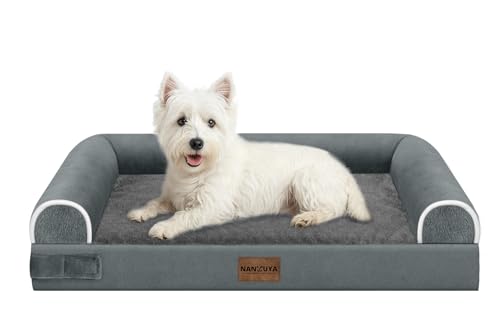 Orthopedic Dog Bed for Medium Dogs (Dark Grey / 28.0"L x 19.0"W x 5.5"Th)