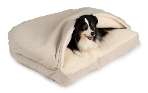 Rectangle Cozy Cave Dog Bed (Buckskin / Large)