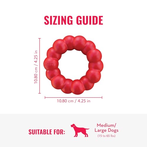 Ring Natural Rubber Chew Toy for Dental Health (Medium)