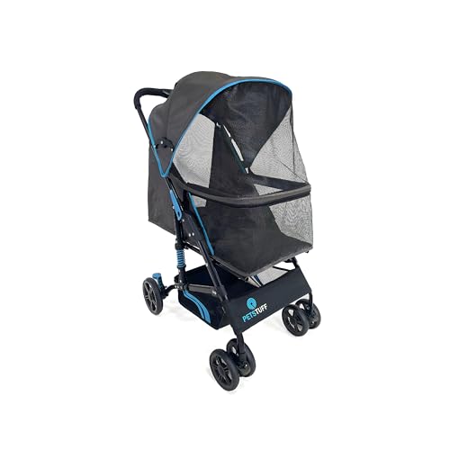 22” Buddy Buggies Foldable Pet Stroller (Blue / 22 Inch)