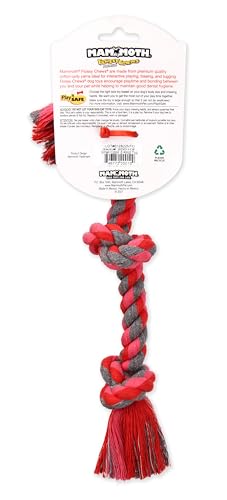 Mammoth Flossy Chews Color Rope Tug (Small 15" / 3 Knot)