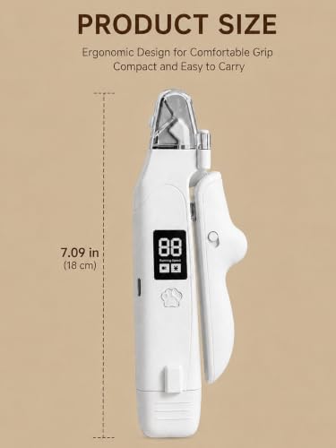 Dog Nail Clippers with Light (7.09 Inch)