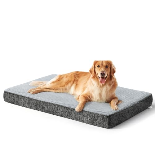 Orthopedic Dog Bed for Extra Large Dogs (XXL(47"x29") / Light Grey)