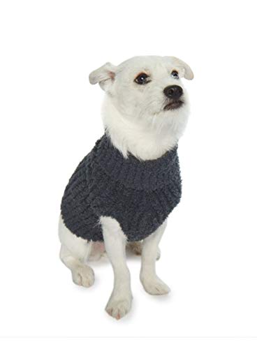 CozyChic® Ribbed Pet Sweater (Small / Slate Blue)