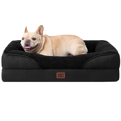 Orthopedic Dog Bed for Medium Dog (Black / 30x20x6.5)