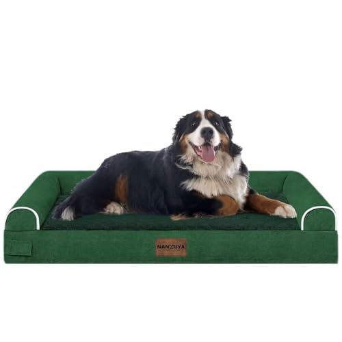 Orthopedic Dog Bed for Jumbo Dogs (Emerald / 53.0"L x 42.0"W x 6.5"Th)