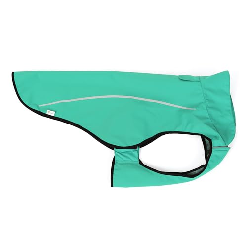 Dog Raincoat Adjustable Waterproof Reflective Rain Jacket for Small Medium Large Dogs (XS Chest 17"-23" / Green)