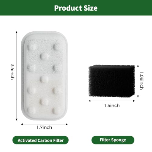 Cat Water Fountain 24 Pack Replacement Filters