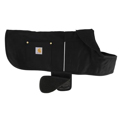 Firm Duck Dog Chore Coat (Black (Reflective Piping) / Small)
