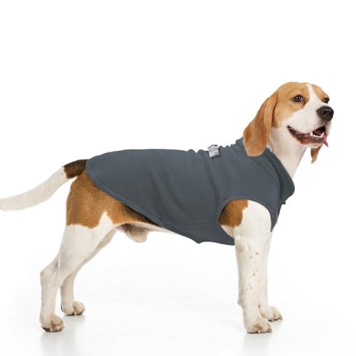 Dog Fleece Vest Sweater Winter Jacket for Small and Medium Large Dogs with D (X-Large / GREY)