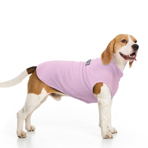 Small Dog Sweater Fleece Vest Winter Jacket (X-Large / PINK)