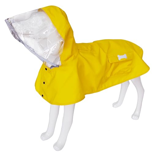 Waterproof Dog Raincoat (Yellow / 3X-Large)