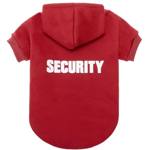 Security Dog Hoodie (#1 Red(Security) / Medium (All Breed Sizes))