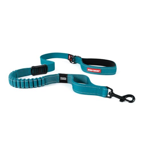 Zero Shock Bungee Dog Leash (Teal / 48-Inch)