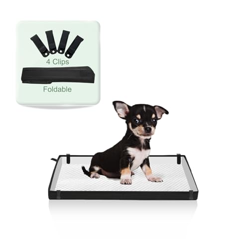 Small Portable Dog Pee Pads Holder for Travel (S 23'' x 15'' for Dog＜ 19" Length)