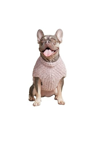 CozyChic® Ribbed Pet Sweater (X-Small / Vintage Rose-Ballet Pink)