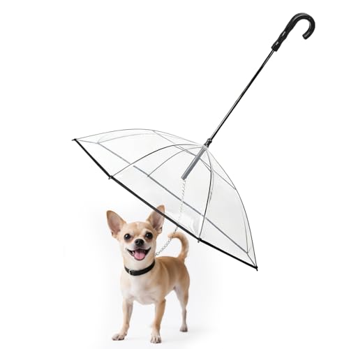 Clear Dog Umbrella for Small Dogs (Classic (Chain))