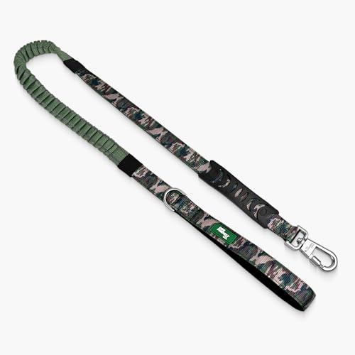 Bungee Dog Leash Shock Absorbing (Green Camo / Small)