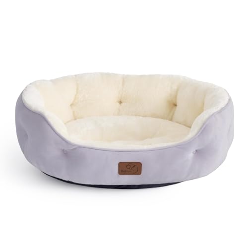 Dog Beds for Small Dogs (20"L x 19"W x 6"Th / Azure Lilac)